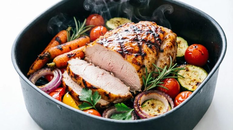 Индейка в аэрогриле с овощами