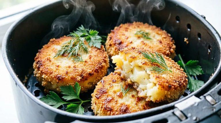 Картофельные котлеты в аэрогриле