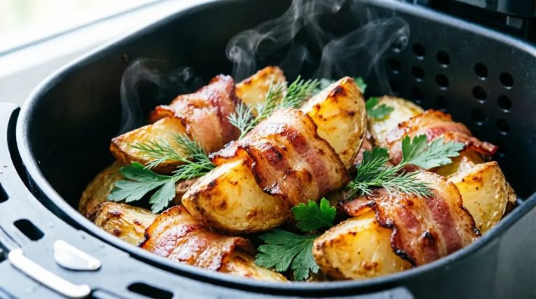 Картофель в аэрогриле с беконом