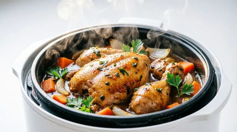Тушёная курица в мультиварке — нежная с ароматной подливой