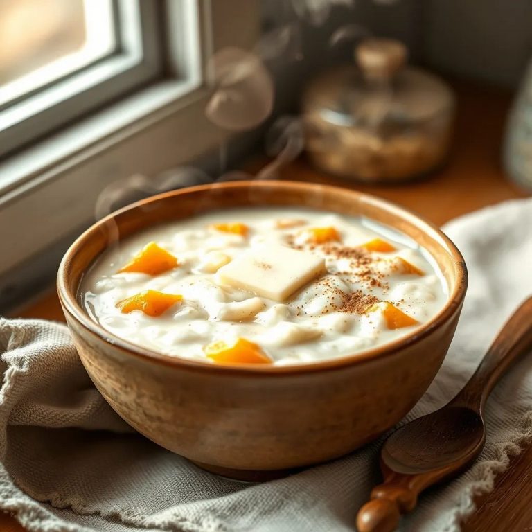 Молочная рисовая каша с тыквой в мультиварке